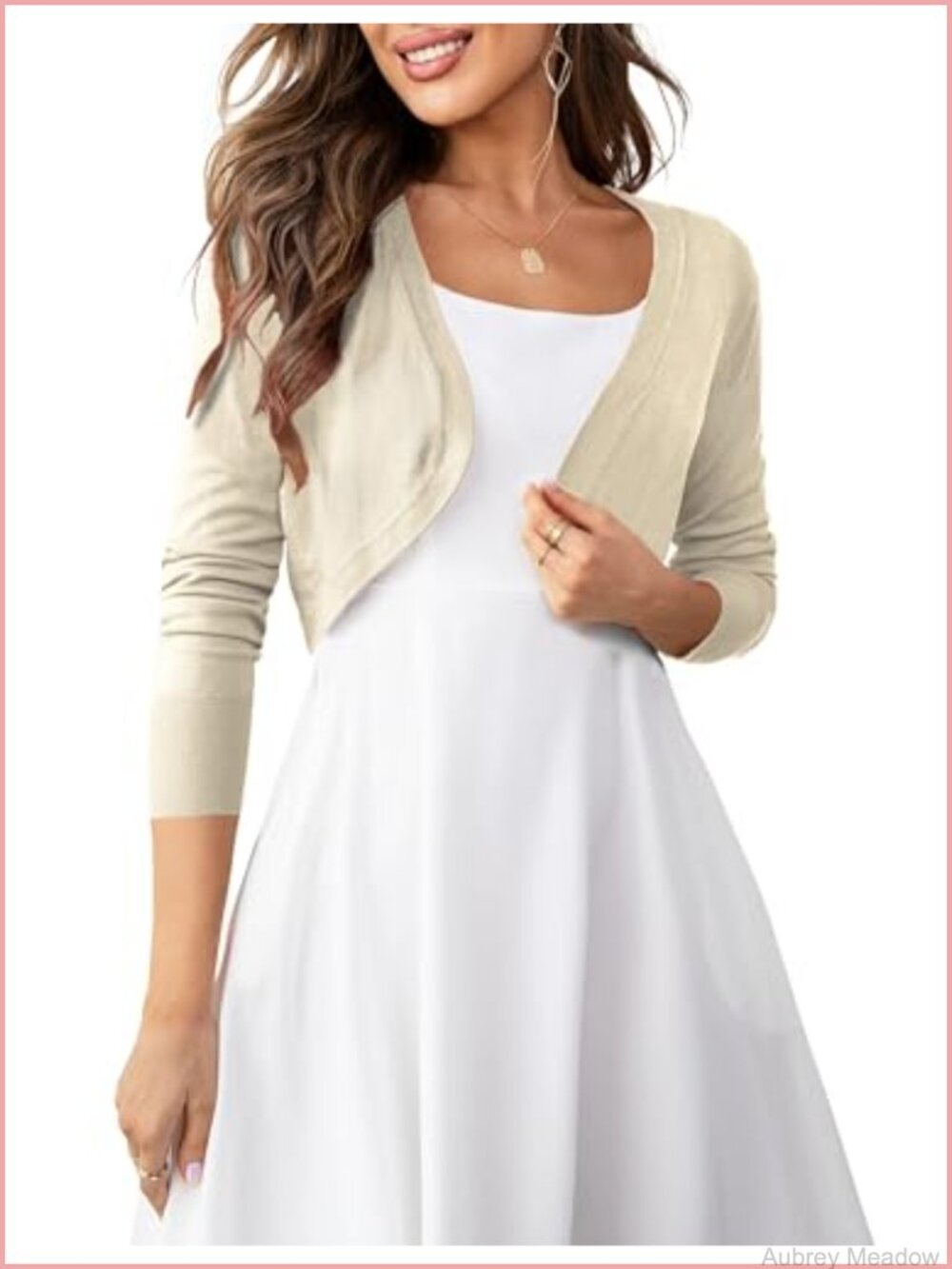 Womens Cropped Cardigan Bolero Shrug Soft Viscose Blend Open Front Ribbed Trim